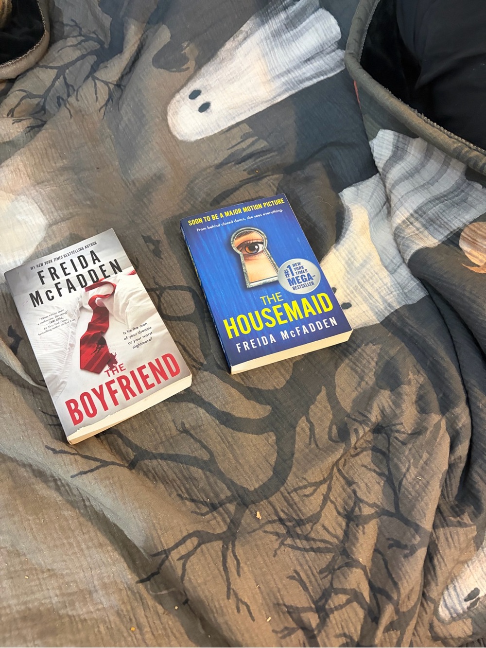 2 books by Freida McFadden 
The Housemaid & The Boyfriend.